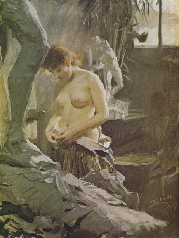 i wikstoms atelje, Anders Zorn